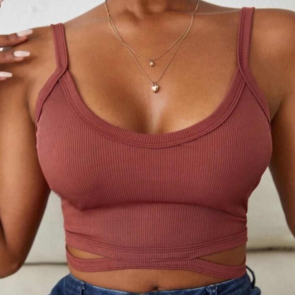 Mauve Crop Top
